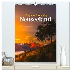 Faszinierendes Neuseeland (hochwertiger Premium Wandkalender 2024 DIN A2 hoch), Kunstdruck in Hochglanz von SF,  SF