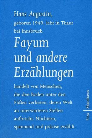 Fayum und andere Erzählungen von Augustin,  Hans