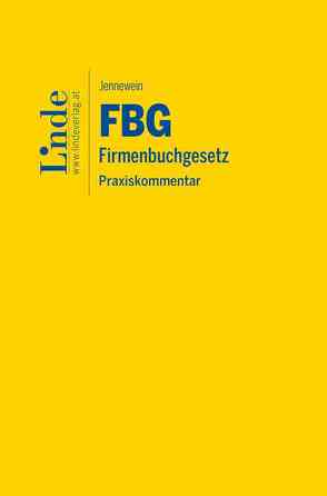 FBG | Firmenbuchgesetz von Jennewein,  Klaus