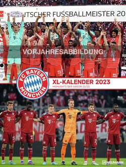 FC Bayern München 2024 – Poster-Kalender-XL – Fan-Kalender – Fußball-Kalender – 48×64 – Sport