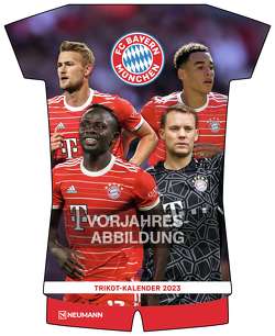 FC Bayern München 2024 – Trikotkalender – Wand-Kalender – Fan-Kalender – Fußball-Kalender – 34,1×42 – Sport