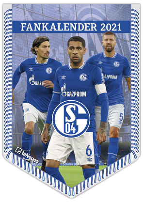 FC Schalke 04 2021 – Bannerkalender – Fan-Kalender – Fußball-Kalender – Wand-Kalender – 29,7×42 – Sport