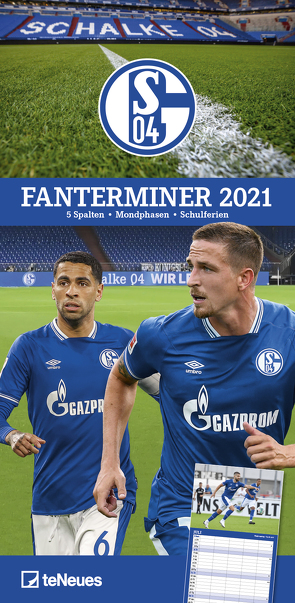 FC Schalke 04 2021 – Fanterminer – Fan-Kalender – Fußball-Kalender – 22×45