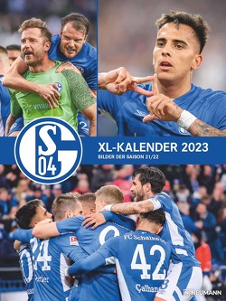 FC Schalke 04 2023 – Poster-Kalender-XL – Fußball-Kalender – Fan-Kalender – 48×64 – Sport