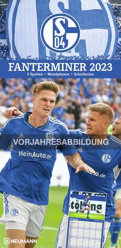FC Schalke 04 2024 – Fanterminer – Fan-Kalender – Fußball-Kalender – 22×45 – Sport
