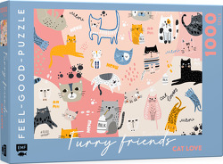Feel-good-Puzzle 1000 Teile – FURRY FRIENDS: Cat love