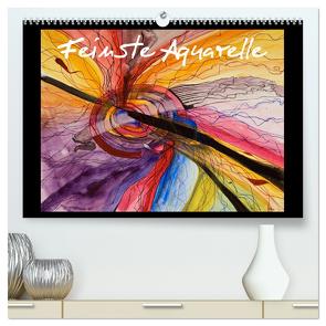 Feinste Aquarelle (hochwertiger Premium Wandkalender 2024 DIN A2 quer), Kunstdruck in Hochglanz von Dämmrich,  Ricarda