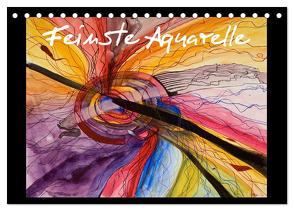Feinste Aquarelle (Tischkalender 2024 DIN A5 quer), CALVENDO Monatskalender von Dämmrich,  Ricarda