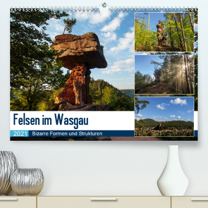 Felsen im Wasgau (Premium, hochwertiger DIN A2 Wandkalender 2021, Kunstdruck in Hochglanz) von Jordan,  Andreas