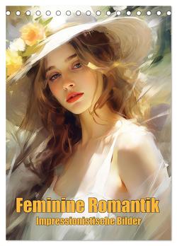 Feminine Romantik – Impressionistische Bilder (Tischkalender 2024 DIN A5 hoch), CALVENDO Monatskalender von Brunner-Klaus,  Liselotte