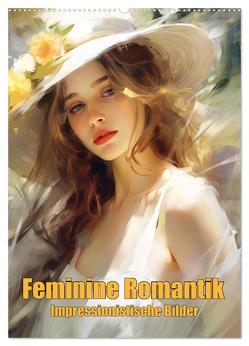 Feminine Romantik – Impressionistische Bilder (Wandkalender 2024 DIN A2 hoch), CALVENDO Monatskalender von Brunner-Klaus,  Liselotte