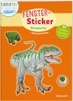 Fenster-Sticker Dinosaurier. Mit 20 Folienstickern von Walther,  Maximilian