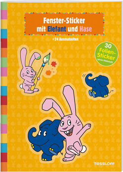 Fenster-Sticker mit Elefant und Hase von Baier,  Katja