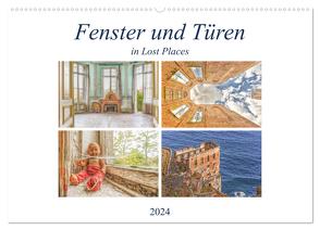 Fenster und Türen in Lost Places (Wandkalender 2024 DIN A2 quer), CALVENDO Monatskalender von Hackstein,  Bettina