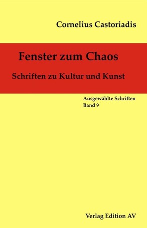 Fenster zum Chaos von Castoriadis,  Cornelius, Halfbrodt,  Michael, Wolf,  Harald