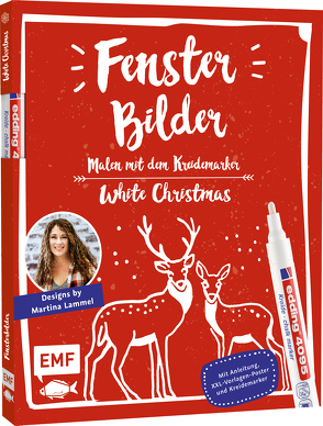 Fensterbilder malen mit dem Kreidemarker – White Christmas von Lammel,  Martina