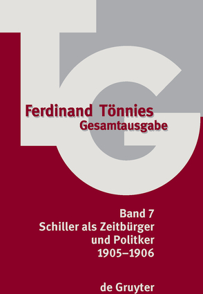 Ferdinand Tönnies: Gesamtausgabe (TG) / 1905-1906 von Bammé,  Arno, Fechner,  Rolf