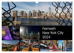 Fernweh New York City (Wandkalender 2024 DIN A3 quer), CALVENDO Monatskalender von Krause,  Kurt