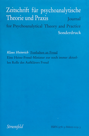 Festhalten an Freud von Heinrich,  Klaus