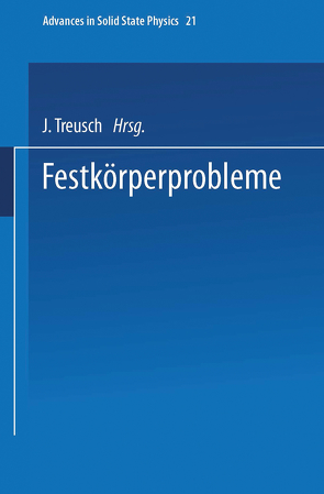 Festkörperprobleme von Treusch,  J.