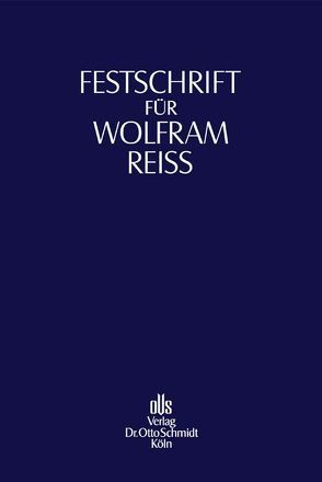 Festschrift für Wolfram Reiß zum 65. Geburtstag von Kirchhof,  Paul, Nieskens,  Hans