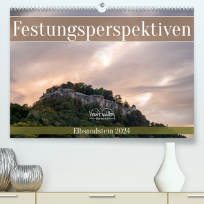 Festungsperspektiven – Elbsandstein (hochwertiger Premium Wandkalender 2024 DIN A2 quer), Kunstdruck in Hochglanz von Walther,  Kevin