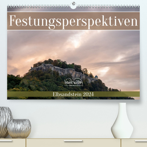 Festungsperspektiven – Elbsandstein (Premium, hochwertiger DIN A2 Wandkalender 2024, Kunstdruck in Hochglanz) von Walther,  Kevin