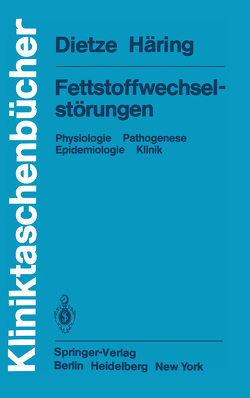 Fettstoffwechselstörungen von Dietze,  G., Häring,  H. - U.