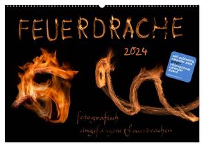 Feuerdrache (Wandkalender 2024 DIN A2 quer), CALVENDO Monatskalender von Feuerdrache,  Feuerdrache