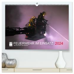 FEUERWEHR IM EINSATZ (hochwertiger Premium Wandkalender 2024 DIN A2 quer), Kunstdruck in Hochglanz von Heinz,  Marcus