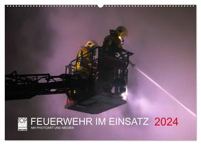 FEUERWEHR IM EINSATZ (Wandkalender 2024 DIN A2 quer), CALVENDO Monatskalender von Heinz,  Marcus