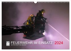 FEUERWEHR IM EINSATZ (Wandkalender 2024 DIN A3 quer), CALVENDO Monatskalender von Heinz,  Marcus