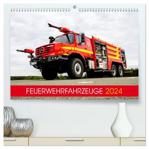 Feuerwehrfahrzeuge (hochwertiger Premium Wandkalender 2024 DIN A2 quer), Kunstdruck in Hochglanz von CONNECT 112 Marcus Heinz,  MH
