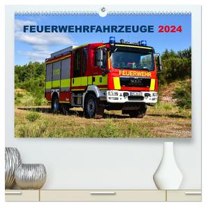 Feuerwehrfahrzeuge (hochwertiger Premium Wandkalender 2024 DIN A2 quer), Kunstdruck in Hochglanz von Photoart & Medien / Marcus Heinz,  MH