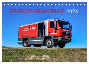 Feuerwehrfahrzeuge (Tischkalender 2024 DIN A5 quer), CALVENDO Monatskalender von PHOTOART & MEDIEN,  MH