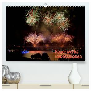 Feuerwerks – Impressionen (hochwertiger Premium Wandkalender 2024 DIN A2 quer), Kunstdruck in Hochglanz von Dietrich,  Jochen
