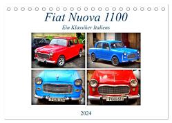 Fiat Nuova 1100 – Ein Klassiker Italiens (Tischkalender 2024 DIN A5 quer), CALVENDO Monatskalender von von Loewis of Menar,  Henning