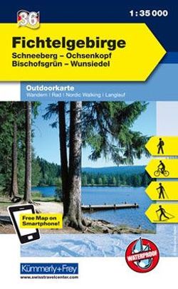 Fichtelgebirge Nr. 36 Outdoorkarte Deutschland 1:35 000