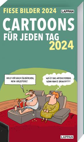 Fiese Bilder Cartoons für jeden Tag 2024: Tageskalender von Diverse
