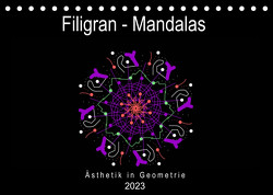 Filigran – Mandalas (Tischkalender 2023 DIN A5 quer) von Zapf,  Gabi