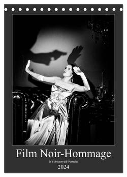 Film Noir-Hommage in schwarzweiß Portraits (Tischkalender 2024 DIN A5 hoch), CALVENDO Monatskalender von Bob,  Alexander