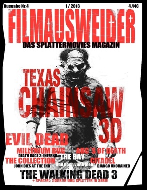 FILMAUSWEIDER – Das Splattermovies Magazin – Ausgabe 4 – Evil Dead, Texas Chainsaw 3D, The ABC´s of Death, The Collection, The Bay, Citadel, The Millennium Bug, Death Race 3, Django Uncianed, The walking Dead Staffel 3 und noch viele mehr + Special: Horror und Splatter in Serie von Majewski,  Adrian, Port,  Andreas