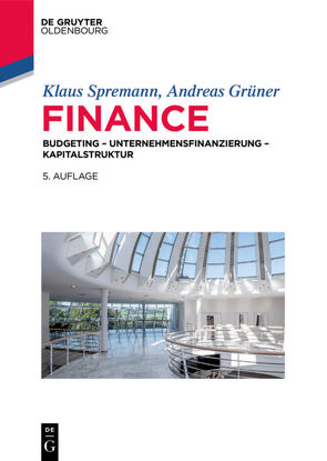 Finance von Grüner,  Andreas, Spremann,  Klaus