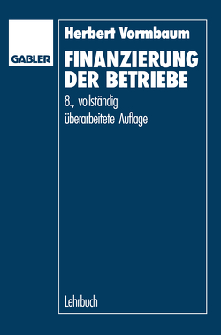 Finanzierung der Betriebe von Vormbaum,  Herbert