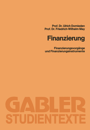 Finanzierung von Dornieden,  Ulrich, May,  Friedrich-Wilhelm