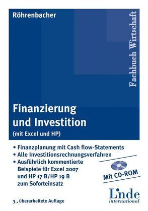 Finanzierung und Investition (mit Excel und HP) von Röhrenbacher,  Hans