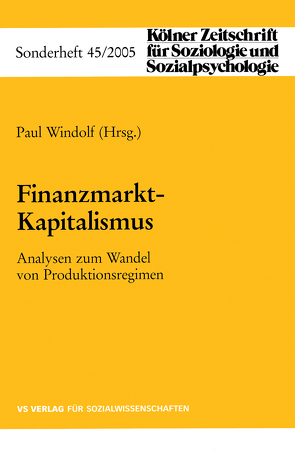 Finanzmarkt-Kapitalismus von Windolf,  Paul