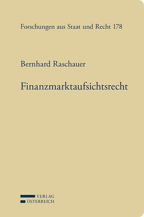 Finanzmarktaufsichtsrecht von Raschauer,  Bernhard