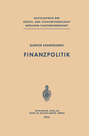 Finanzpolitik von Schmölders,  Günter