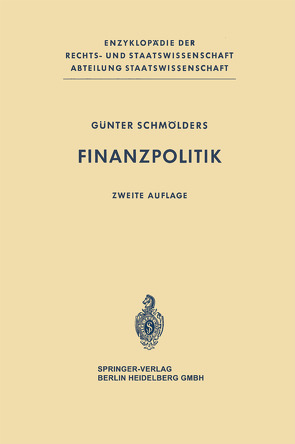 Finanzpolitik von Schmölders,  Günter